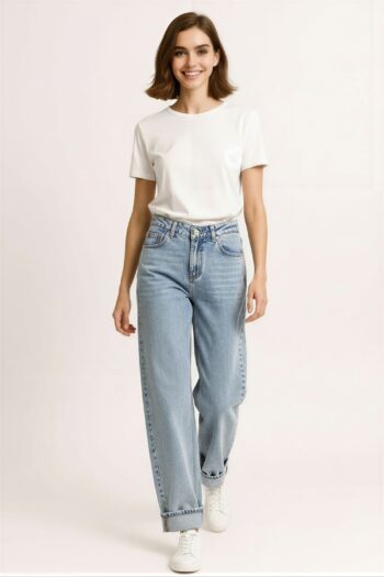 JEANS RECTO TIRO ALTO