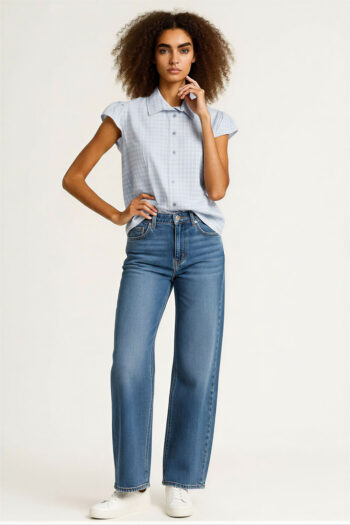 BLUSA CAMISERA MANGA CORTA