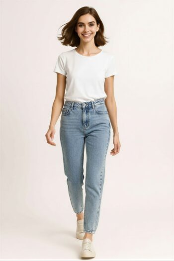 JEANS RECTO TIRO MEDIO AMPLIO