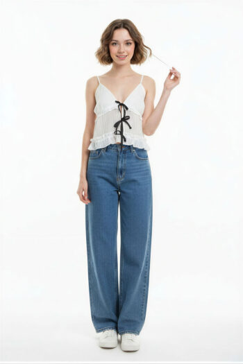 BLUSA TIRANTES LAZOS CONTRASTE