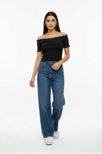 PLAYERA OFF SHOULDER FESTÓN
