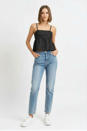 BLUSA PEPLUM TIRANTES FEMENINA