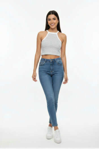 PLAYERA RAYAS CUELLO ALTO