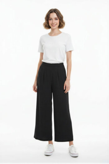 PANTALÓN AMPLIO CON PINZAS