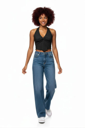BLUSA HALTER TEXTURA CRUNCH