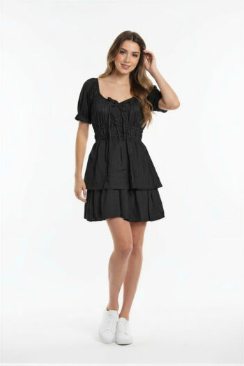 VESTIDO CAMPESINO DOBLE OLAN