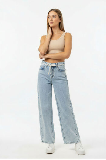 JEANS TIRO ALTO CORTE AMPLIO RELAJADO