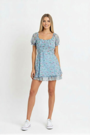 VESTIDO CAMPESINO CORTO